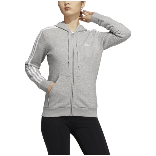 Adidas Essentials Fleece 3-Streifen Kapuzenjacke Damen