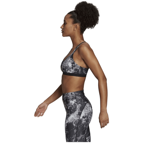 Adidas Yoga Essentials Studio Light-Support Allover Print Sport-BH Damen