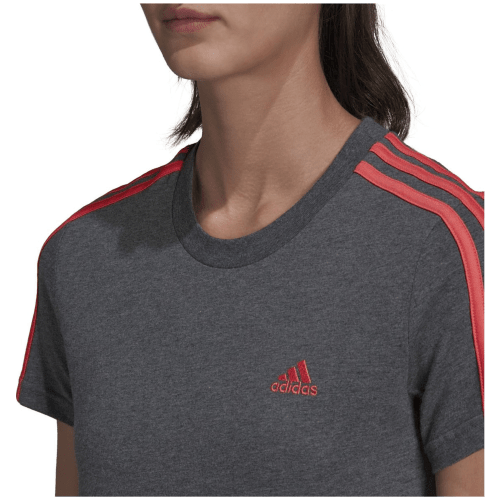 Adidas LOUNGEWEAR Essentials Slim 3-Streifen T-Shirt Damen