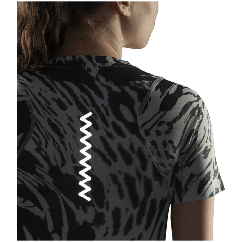 Adidas Fast Allover Print Running T-Shirt Damen