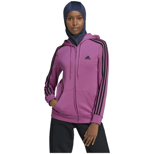 Adidas Essentials French Terry 3-Streifen Kapuzenjacke Damen
