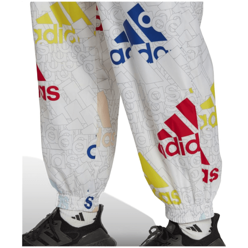 Adidas Essentials Multi-Colored Logo Loose Fit Woven Hose Damen