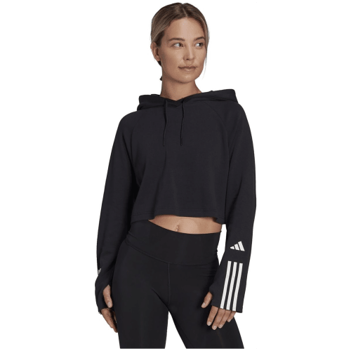 Adidas Train Essentials Train Cotton 3-Streifen Hoodie Damen