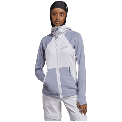 Adidas Terrex Tech Flooce Hooded Hiking Fleece Jacket Damen Fleecejacke