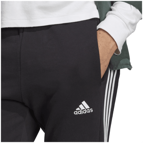 Adidas Essentials French Terry Tapered Elastic Cuff 3-Streifen Hose Herren