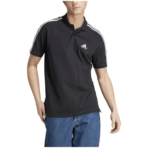 Adidas Essentials Piqué Embroidered Small Logo 3-Stripes Polo Shirt Herren