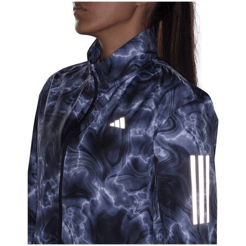Adidas Own the Run Allover Print Hooded Running Windbreaker Damen