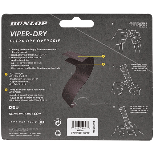 Dunlop D Tac Viperdry Overgrip 3er Griffband