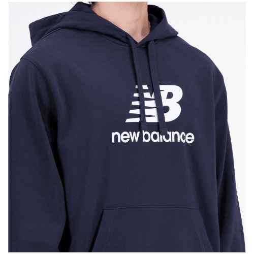 New Balance NB Essentials Stacked Logo Fleece Hoodie Herren T-Shirt
