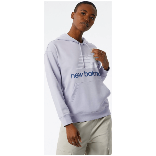 New Balance NB Essentials Stacked Logo Oversized Pullover Hoodie Damen Kapuzensweater
