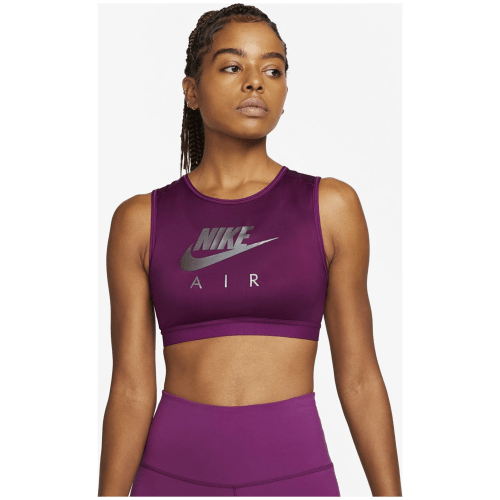 Nike Air Dri-FIT Swoosh Medium-Support 1-Piece Pad High-Neck Damen Bustier