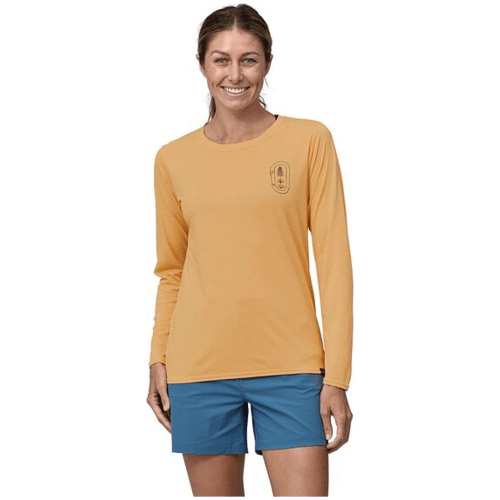 Patagonia L/S Cool Daily Graphic - Lands Damen T-Shirt