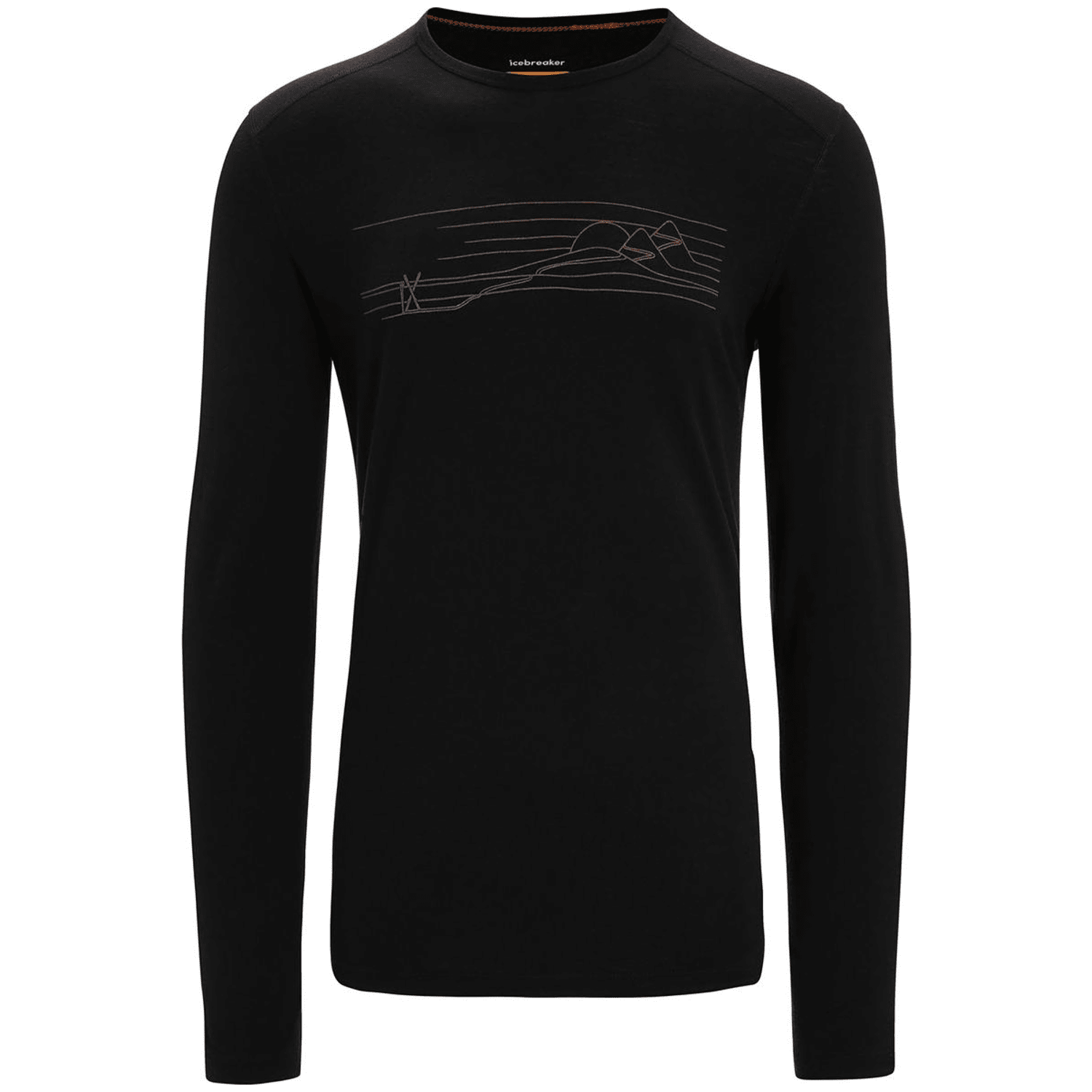 Icebreaker 200 Oasis Crewe Ski Stripes Herren T-Shirt