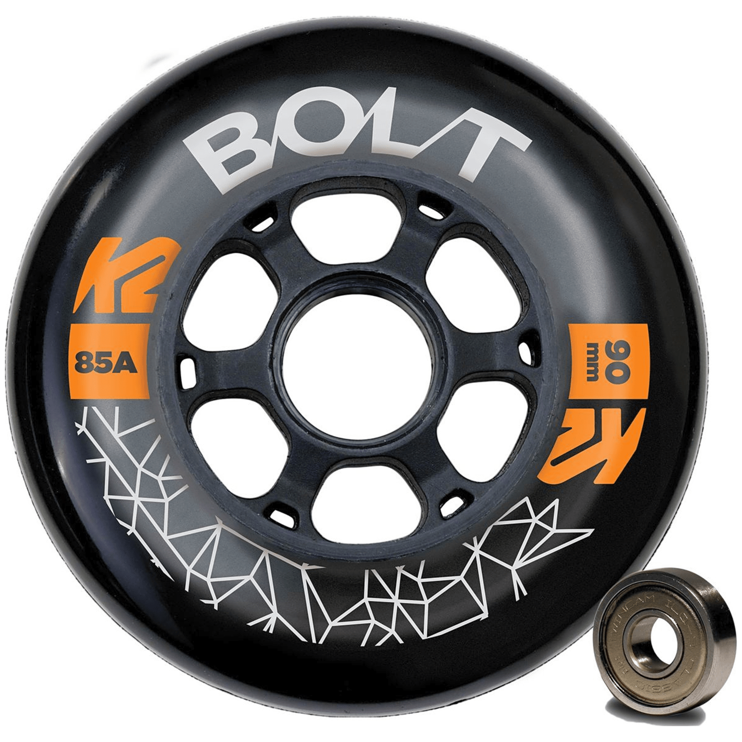 K2 Bolt 90 Mm 85A 8-Wheel Pack W Ilq 9 Inlineskate-Rollen