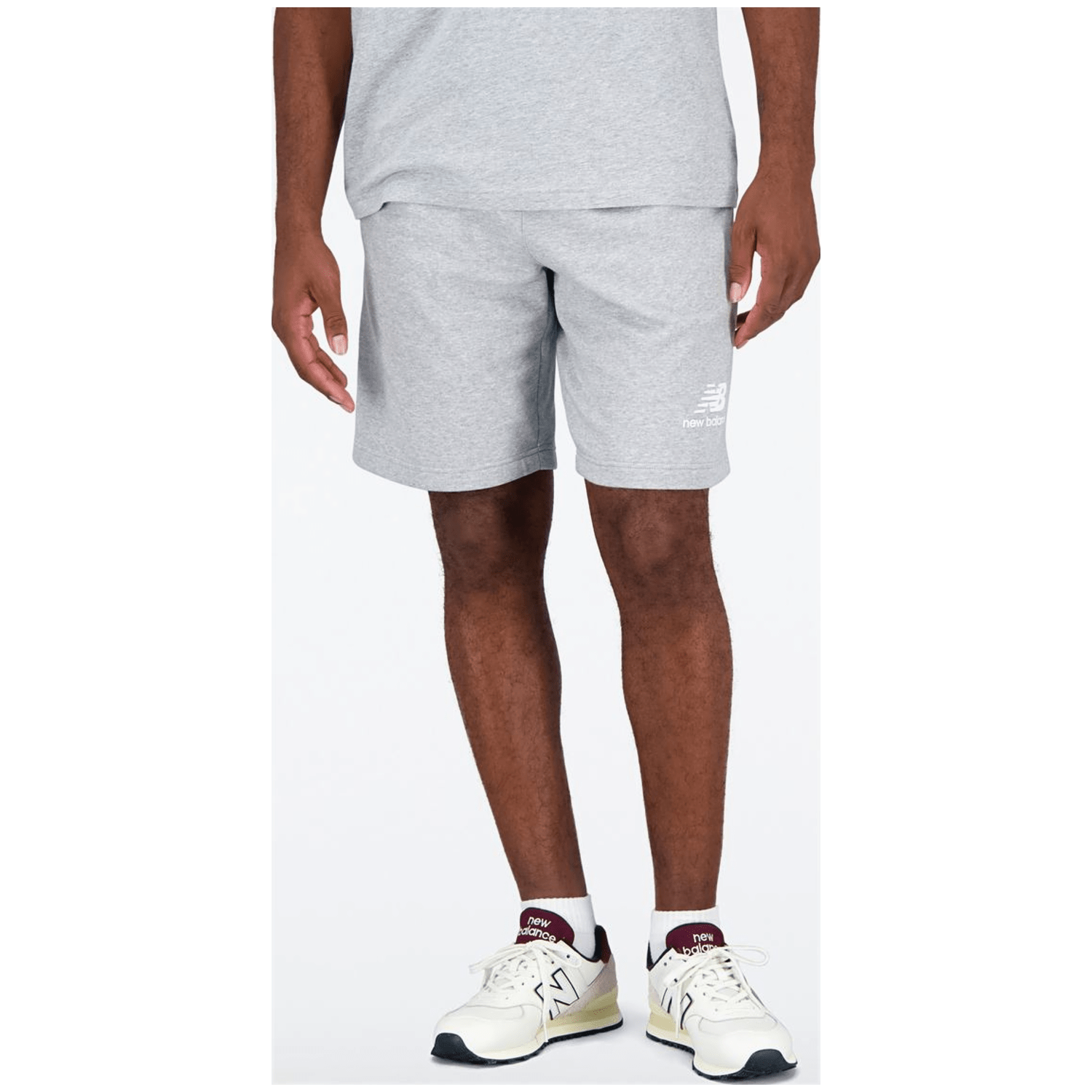 New Balance NB Essentials Stacked Logo Fleece Short Herren Shorts