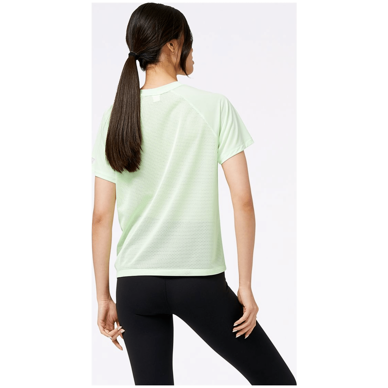 New Balance Accelerate Pacer Short Sleeve Damen Kapuzensweater