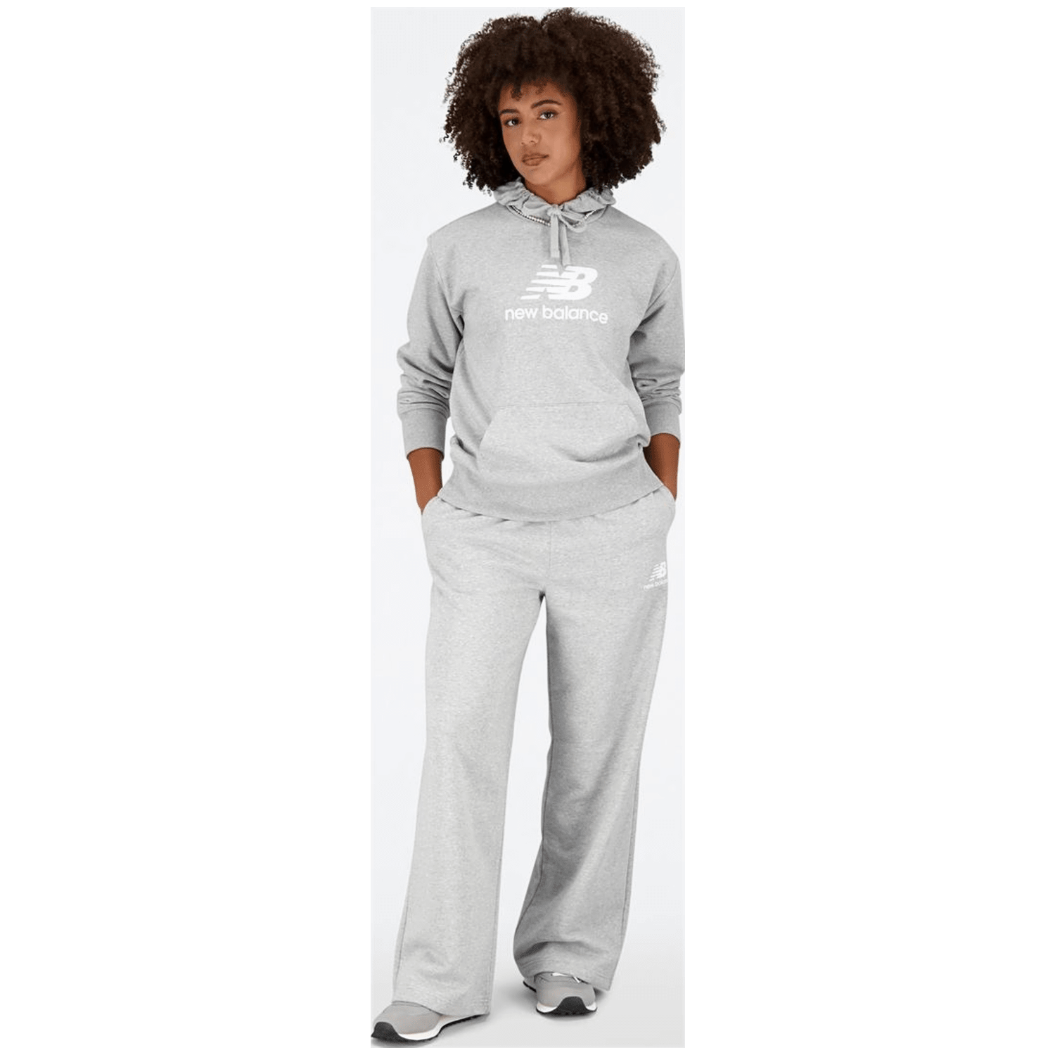 New Balance NB Essentials Stacked Logo Hoodie Damen Kapuzensweater