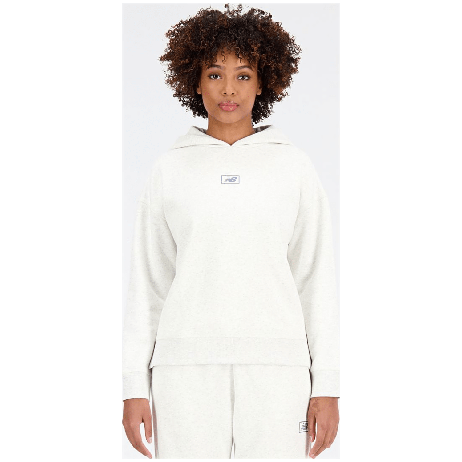 New Balance Essentials Brushed Back Fleece Damen Kapuzensweater