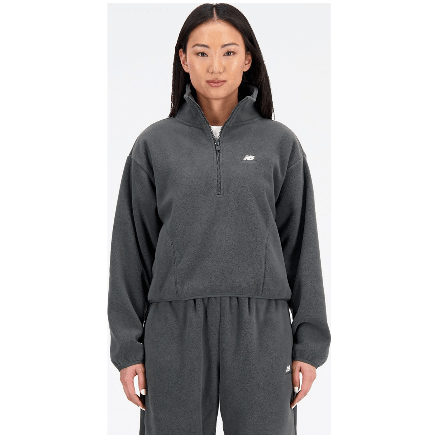 New Balance Athletics Polar Fleece 1/4 Zip Damen T-Shirt