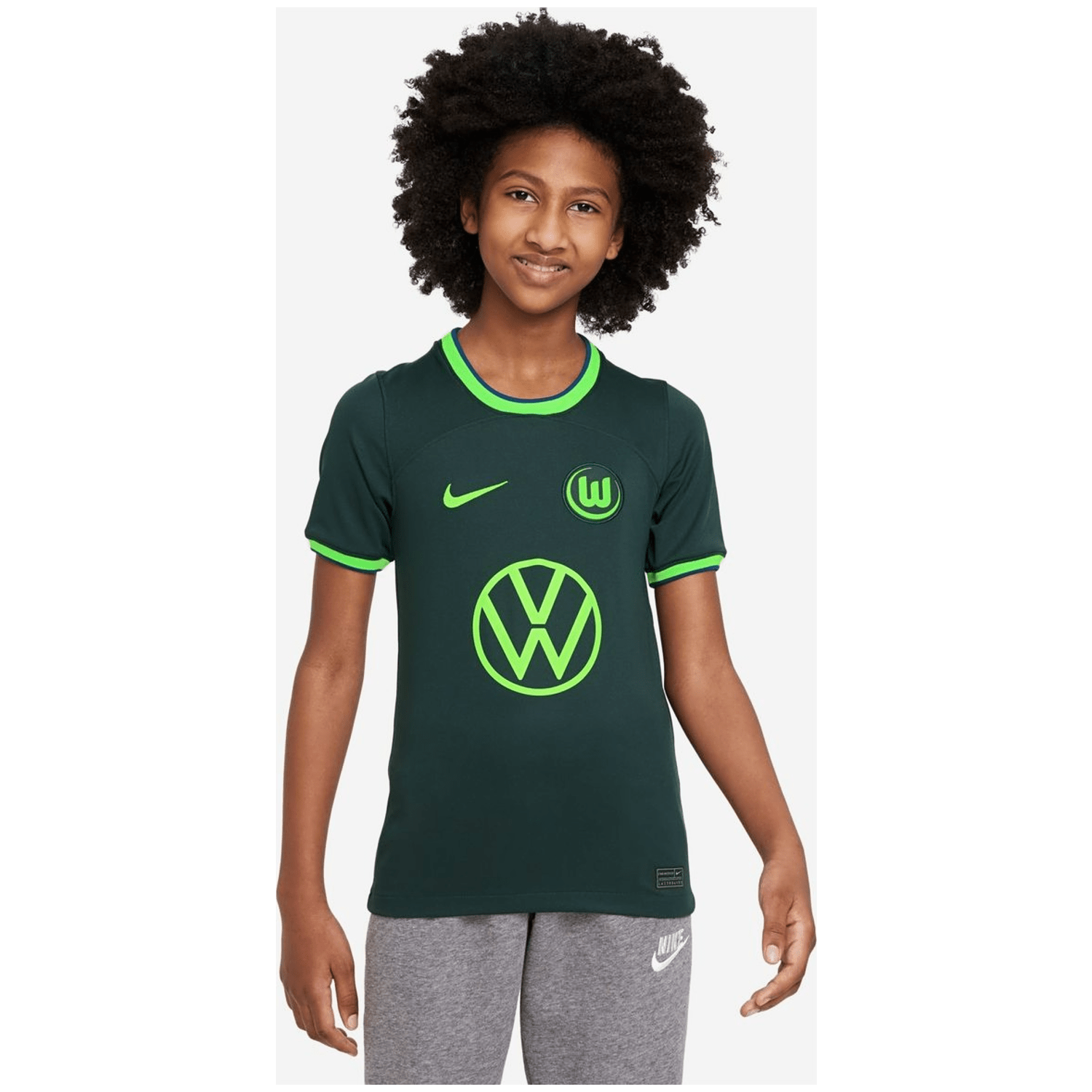 Nike VfL Wolfsburg 2022/23 Stadium Away Dri-FIT Kinder Kurzarmtrikot