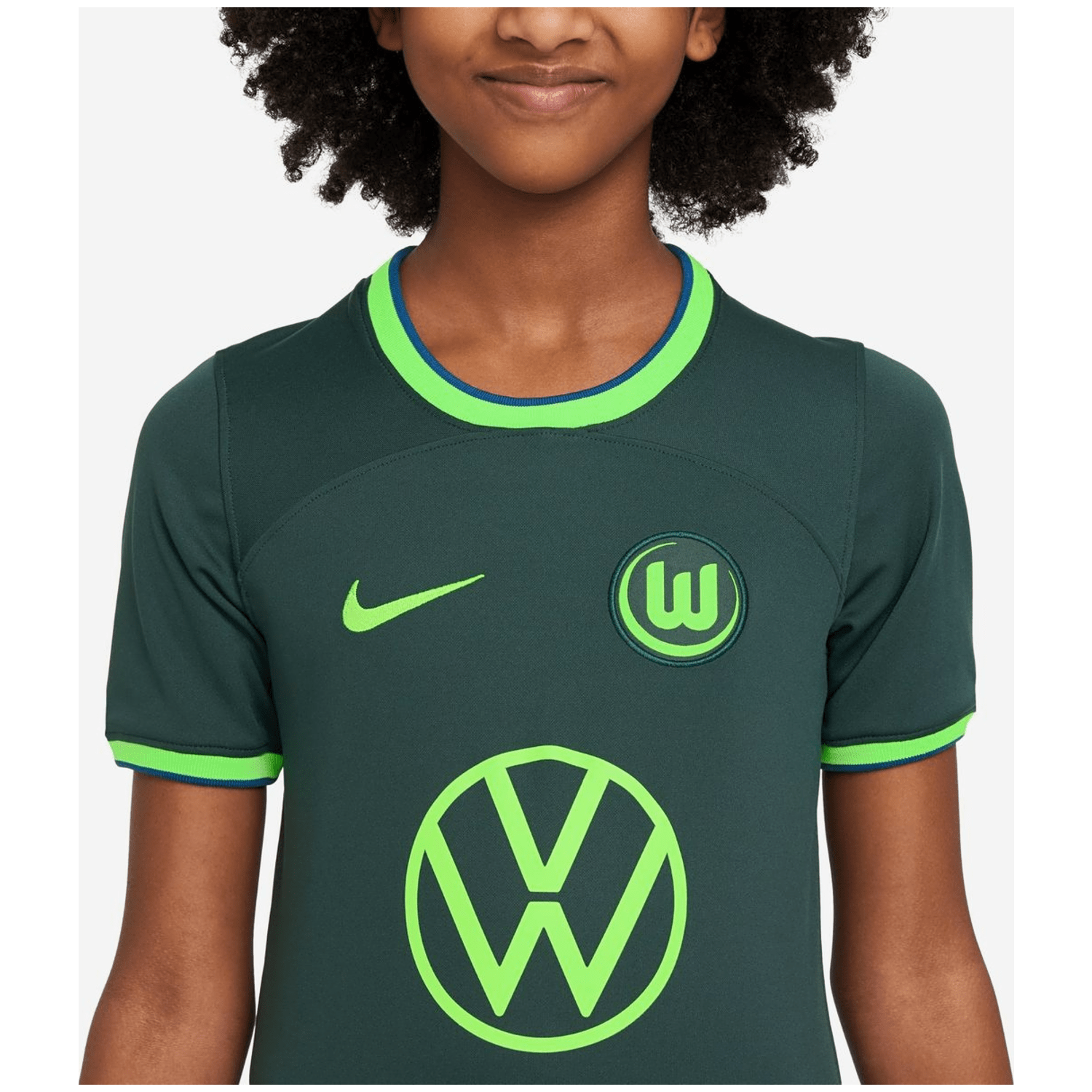 Nike VfL Wolfsburg 2022/23 Stadium Away Dri-FIT Kinder Kurzarmtrikot