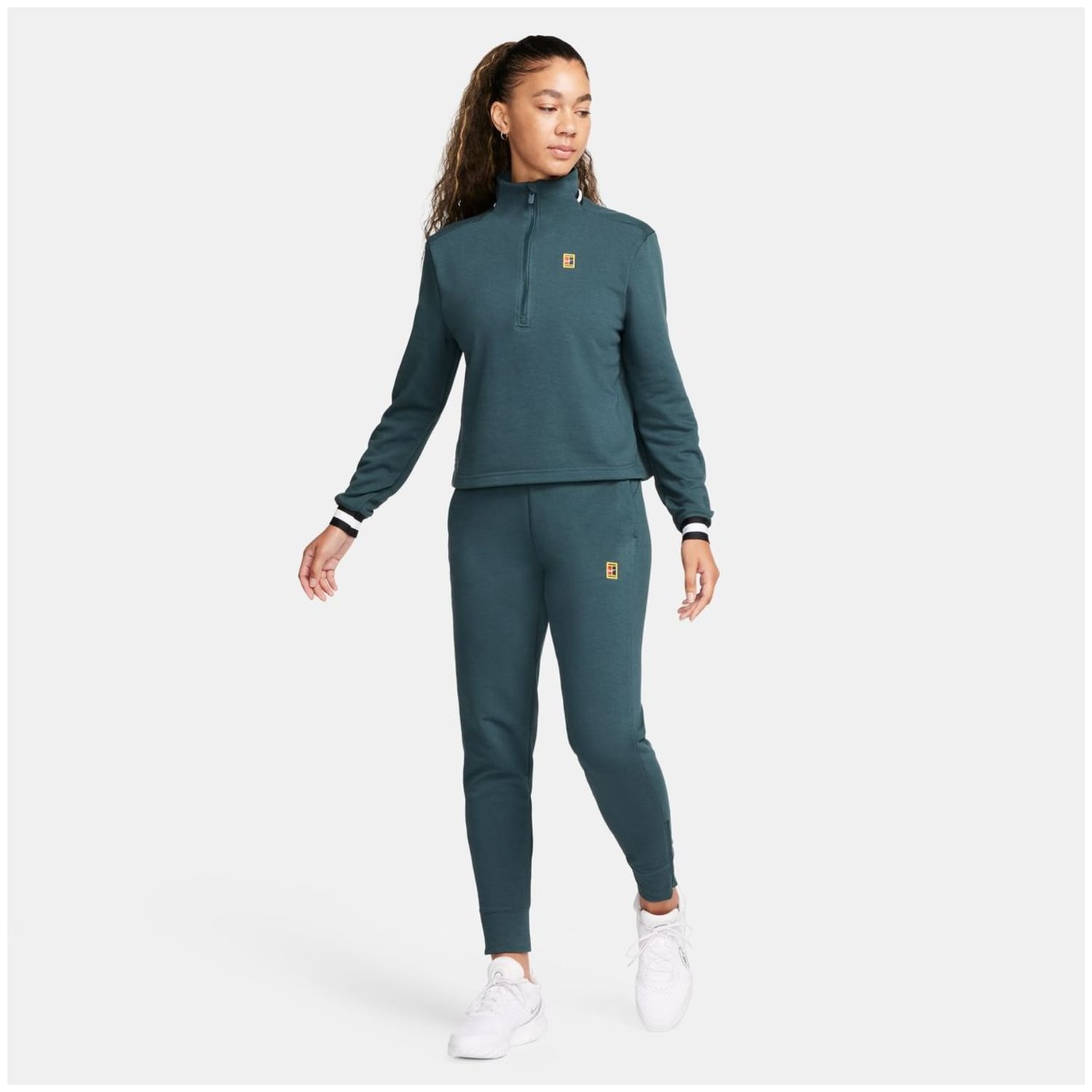 Nike NikeCourt Dri-Fit Heritage Top Damen Sweatshirt