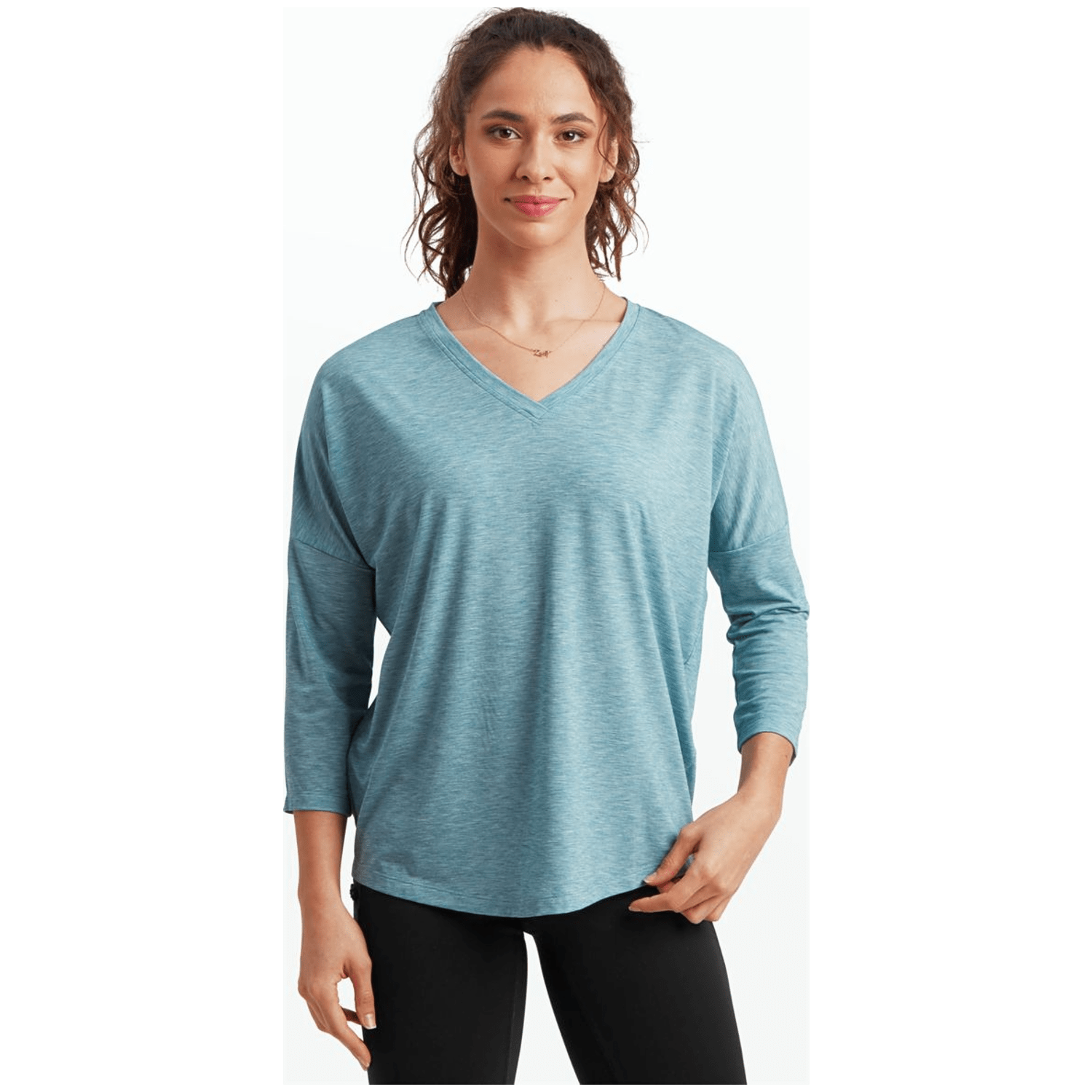 Sherpa Asha V-Neck 3/4 Sleeve T-Shirt