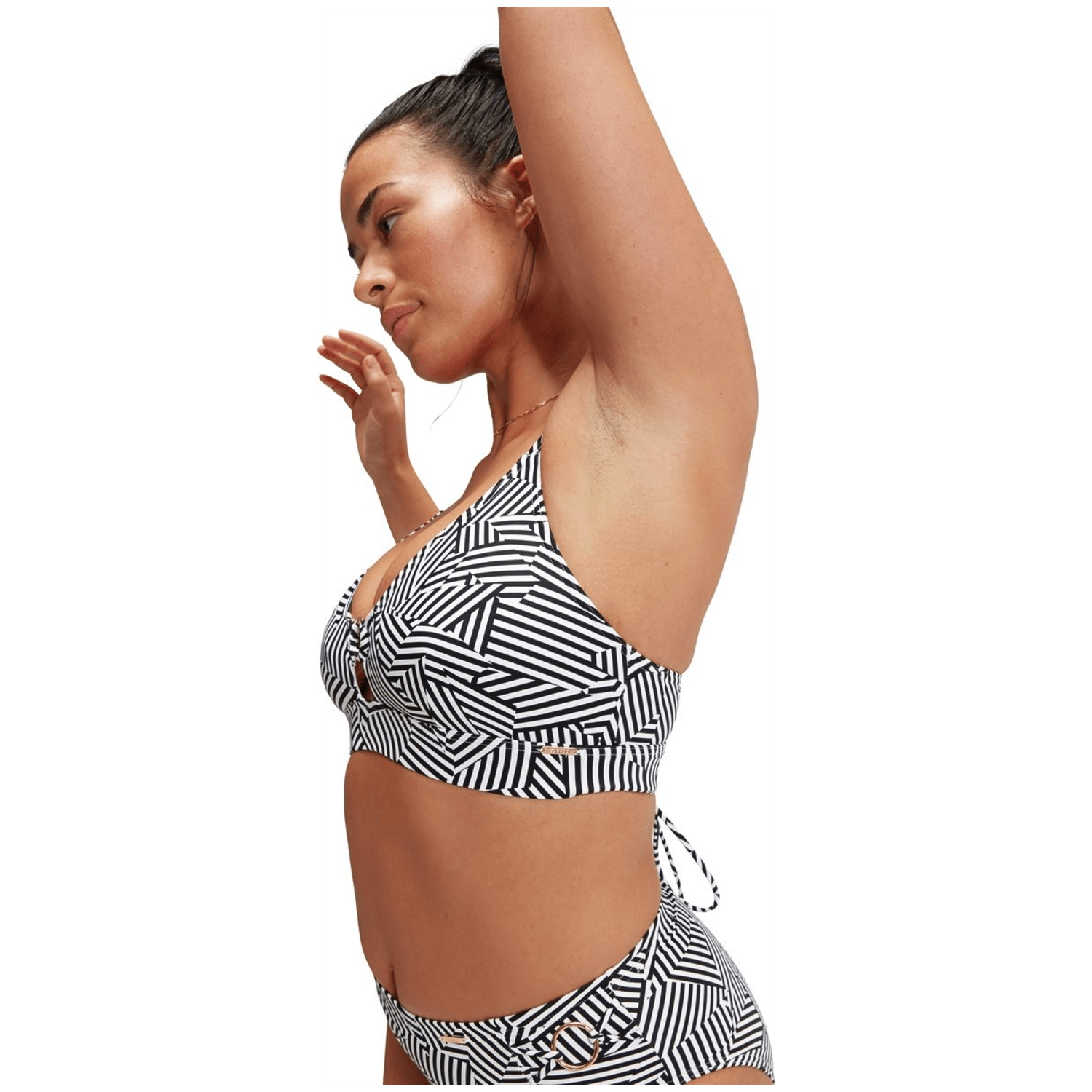 Speedo Shaping Printed Triangle Damen Bikini-Oberteil