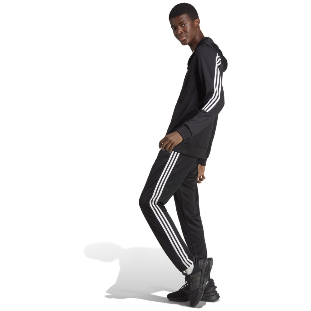 Black and white adidas tracksuit mens online