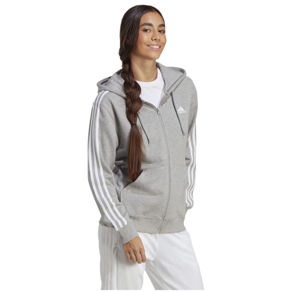 Adidas Essentials 3-Streifen French Terry Regular Kapuzenjacke Damen