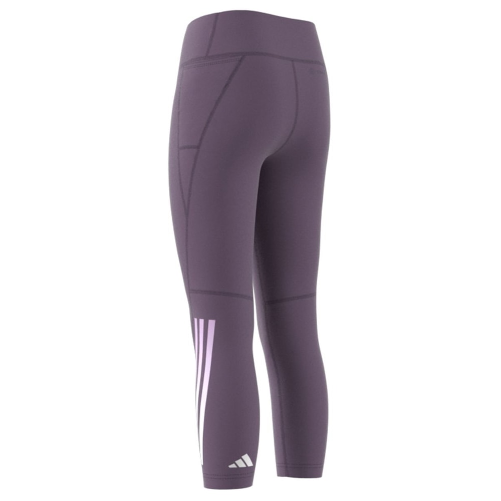 Adidas AEROREADY 3-Streifen High-Rise Optime Pocket 7/8-Leggings Mädchen