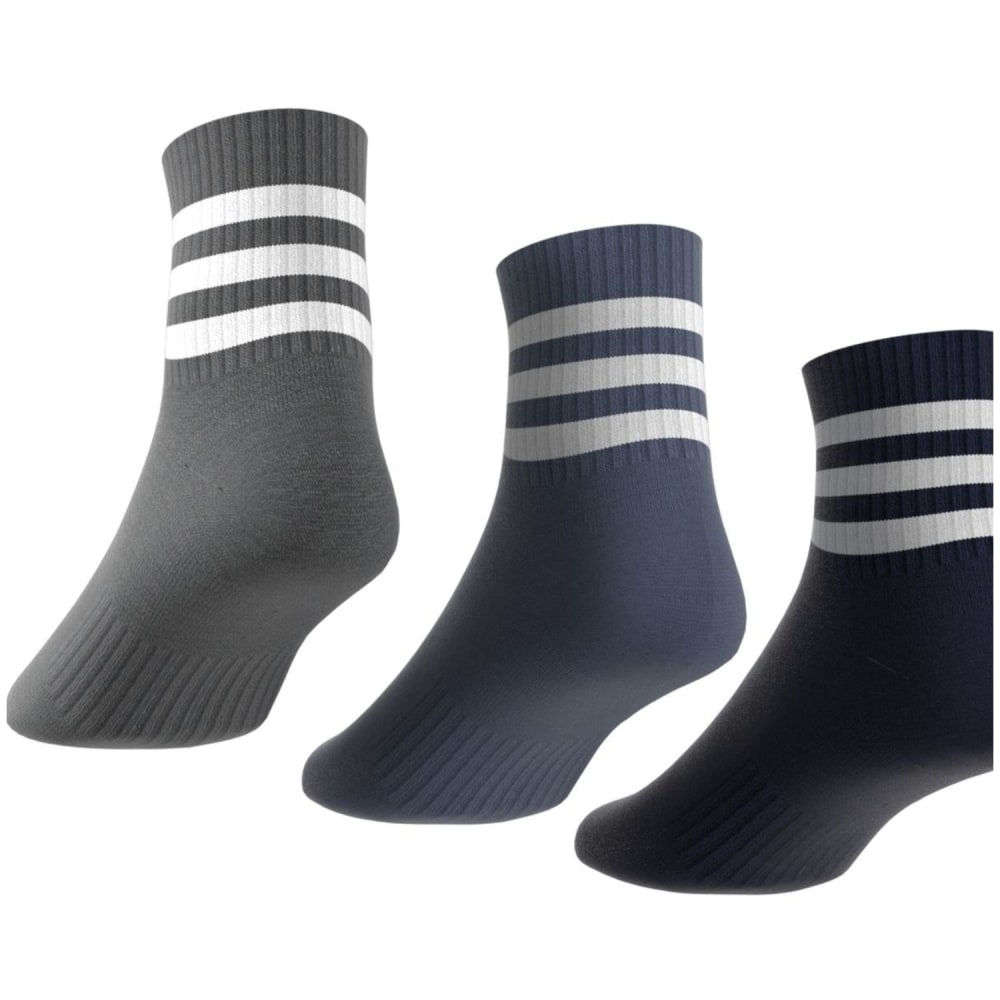 Adidas 3-Streifen Cushioned Sportswear Mid-Cut Socken, 3 Paar Unisex