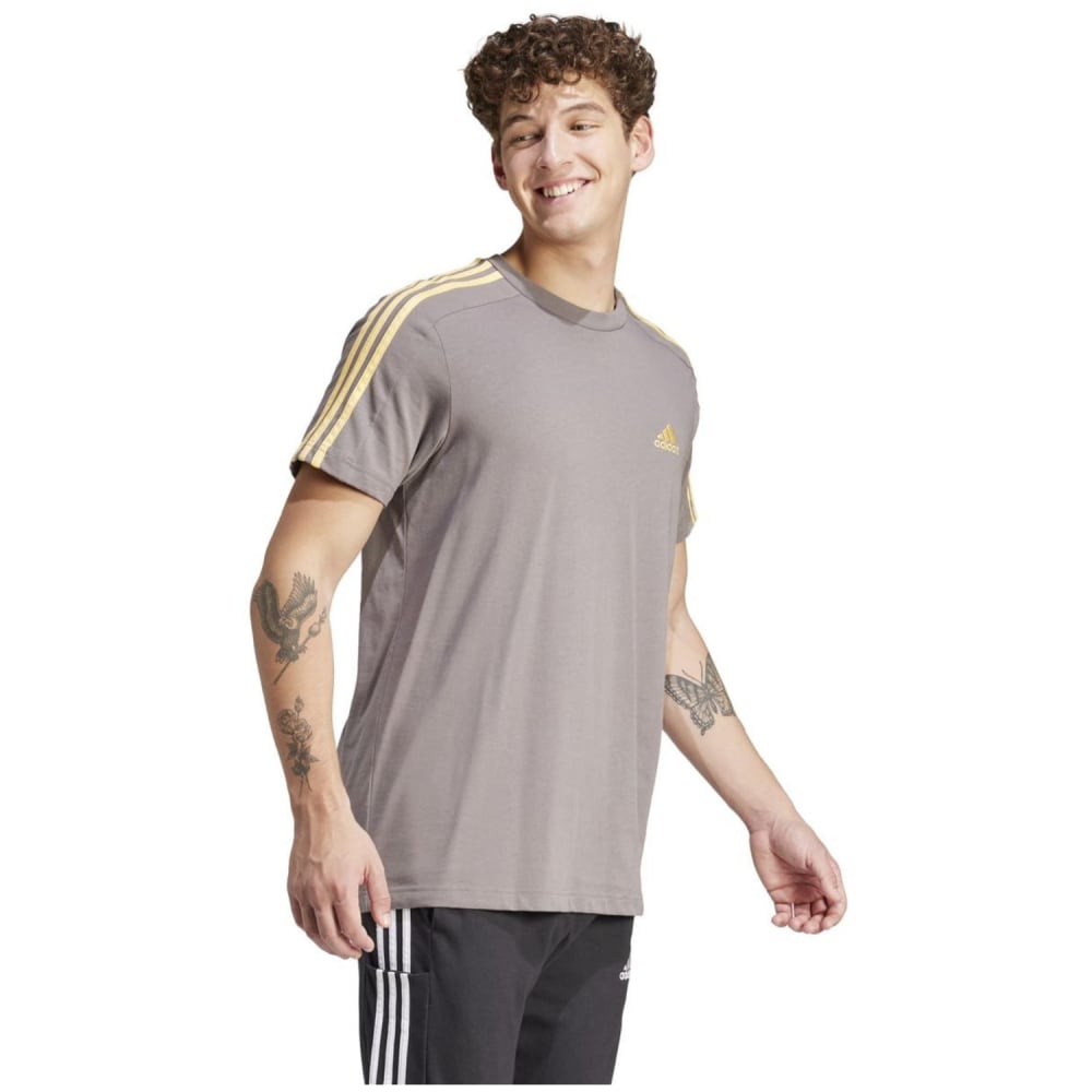 Adidas Essentials Single Jersey 3-Streifen T-Shirt Herren