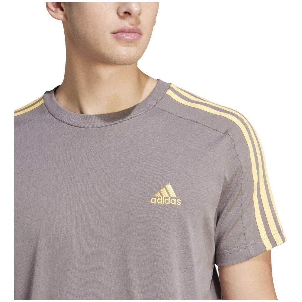 Adidas Essentials Single Jersey 3-Streifen T-Shirt Herren