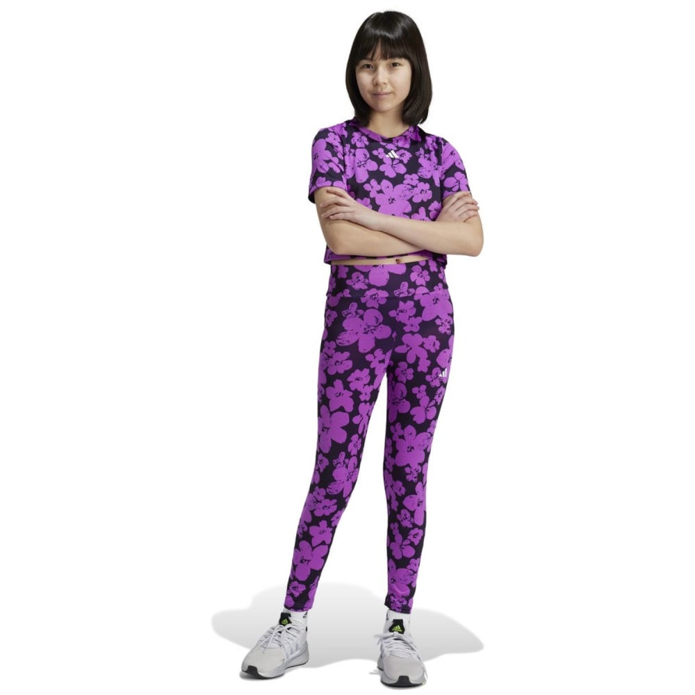 Adidas Train Essentials Seasonal Printed High Waisted 7/8- Mädchen Tights