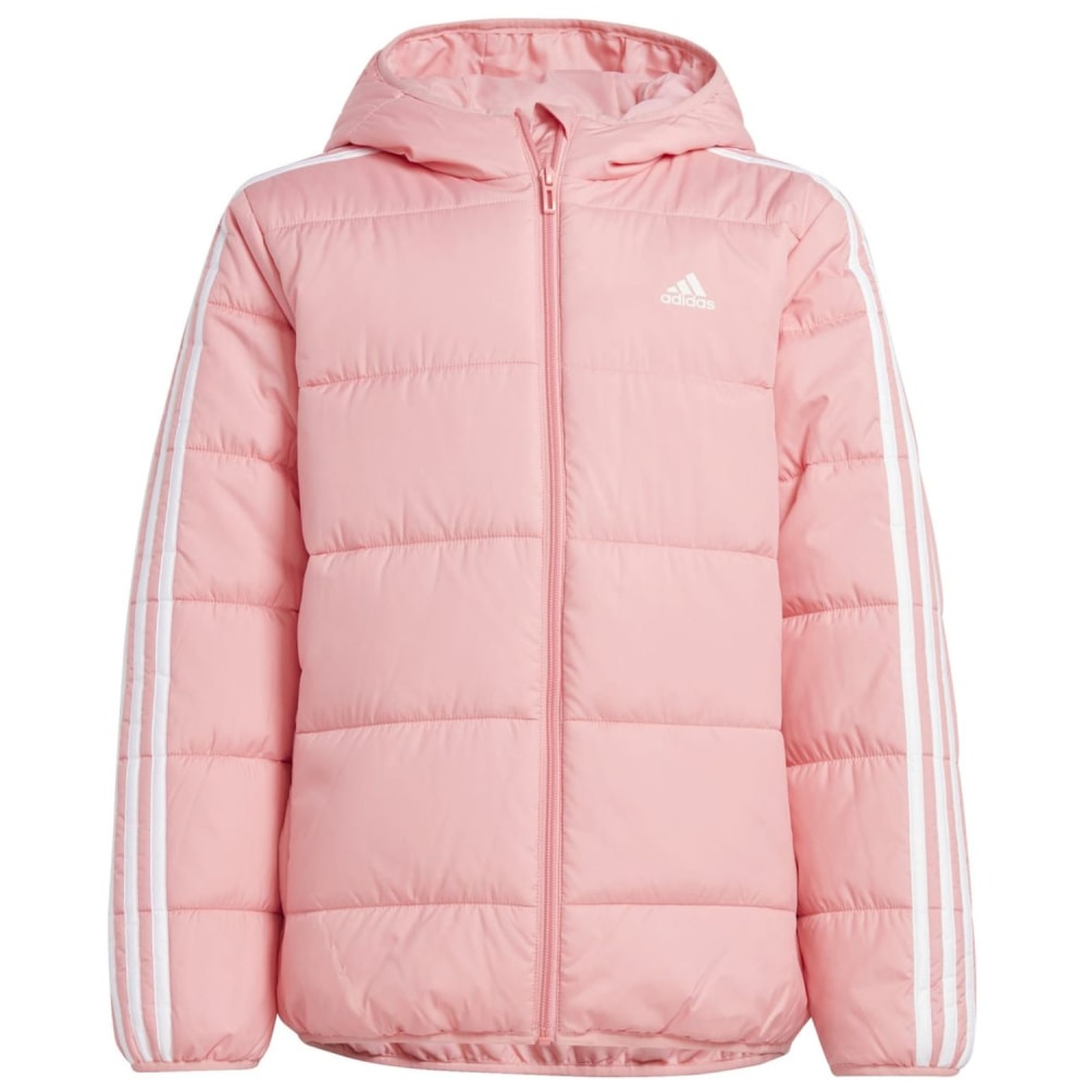 Adidas puffer jacket pink best sale
