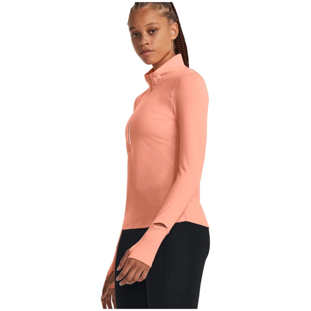 Under armour pink half zip on sale