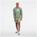 New Balance NB Essentials Stacked Logo Fleece Crew Herren T-Shirt