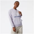 New Balance NB Essentials Stacked Logo Oversized Pullover Hoodie Damen Kapuzensweater