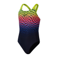 Speedo Digital Placement Powerback Mädchen Schwimmanzug