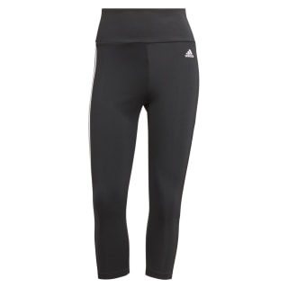Adidas Designed To Move High-Rise 3-Streifen Sport 3/4-Tight Damen Tights