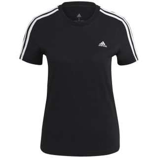 Adidas Loungewear Essentials Slim 3-Streifen T-Shirt Damen