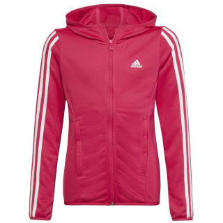 Adidas Designed To Move 3-Stripes Kapuzenjacke Mädchen Kapuzensweater