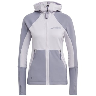 Adidas Terrex Tech Flooce Hooded Hiking Fleece Jacket Damen Fleecejacke