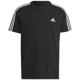 Adidas Essentials Single Jersey 3-Streifen T-Shirt Herren