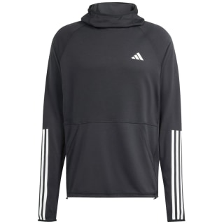 Adidas Own the Run 3-Streifen Herren Kapuzensweater
