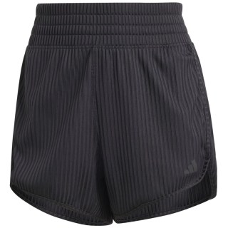 Adidas Pacer All Gym Seasonal Rib High-Rise Tonal 3-Streifen Damen Shorts