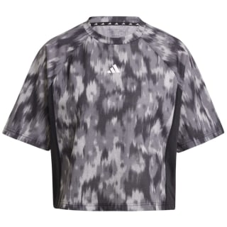 Adidas Train Essentials Allover Print Flower Tie-Dye Damen T-Shirt