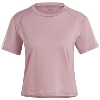 Adidas Train Essentials Train Cotton 3-Streifen Crop T-Shirt Damen