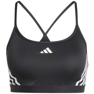 Adidas Aeroreact Training Light-Support 3-Streifen Sport-BH Damen Sport-BH